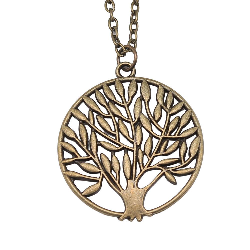 Tree of Life Pendant Openwork Necklace Nature Boho Celtic Jewelry 45cm or 70cm long chain