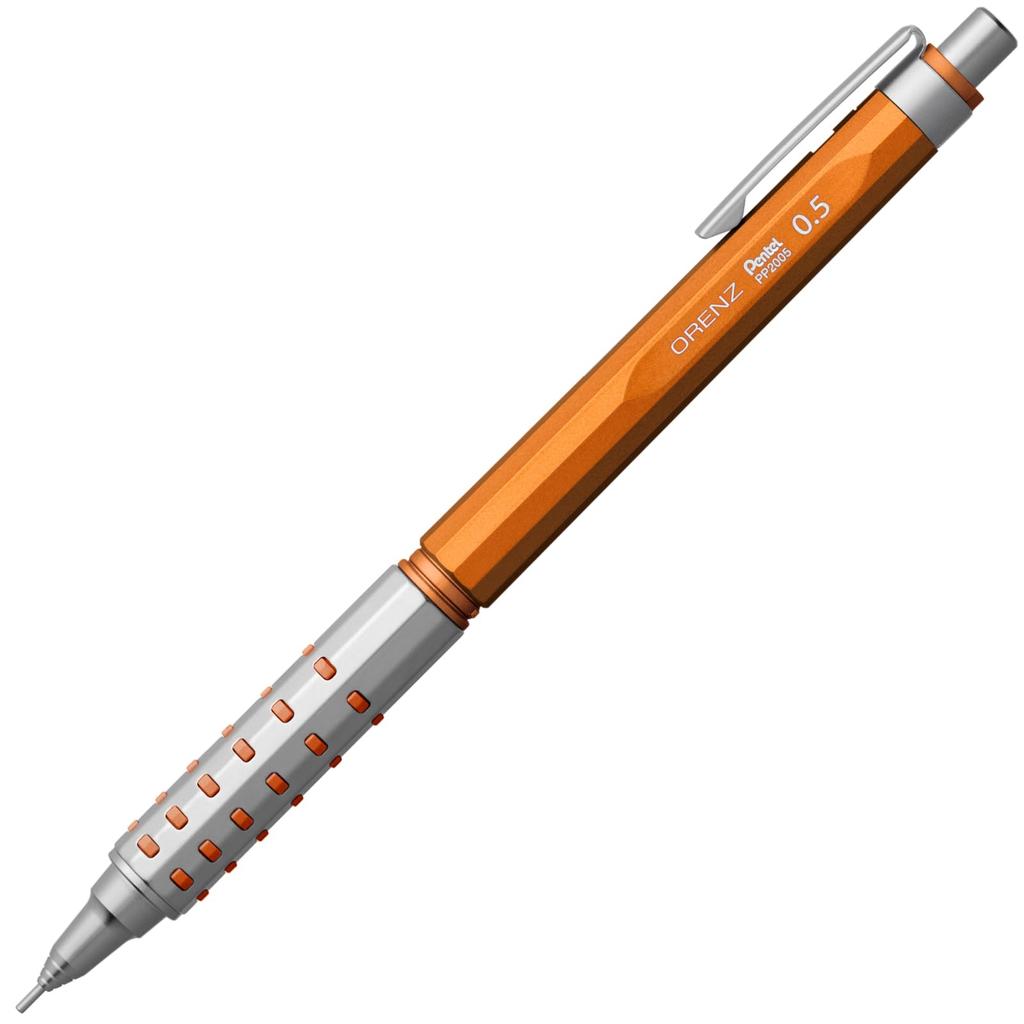 PENTEL Orenz AT Mechanical Limited Metal Pencil, Edition, 0.5mm, Orange, XPP2005-FAMZ