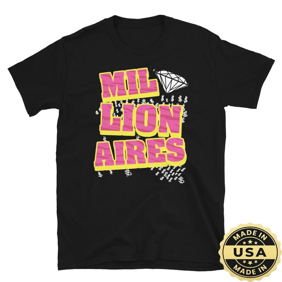 Women's Cotton Crew Neck MILLIONAIRES Logo Stacked Scene Black All Size Gift Shirt S-5XL TT663