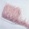 10Meters Leather Pink Rooster Neck Hackle Feather Trim Ribbon Pheasant Feathers Fringe For Crafts Plume Decoration Decor Plumas