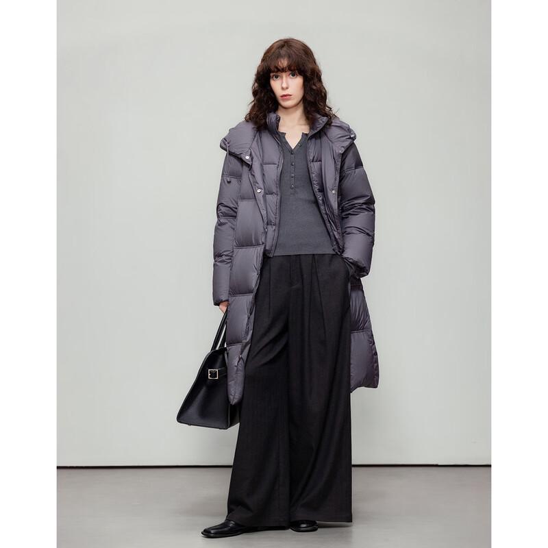 Demana Women's Mid-Length Zero-Pressure Feel Hooded Down Jacket