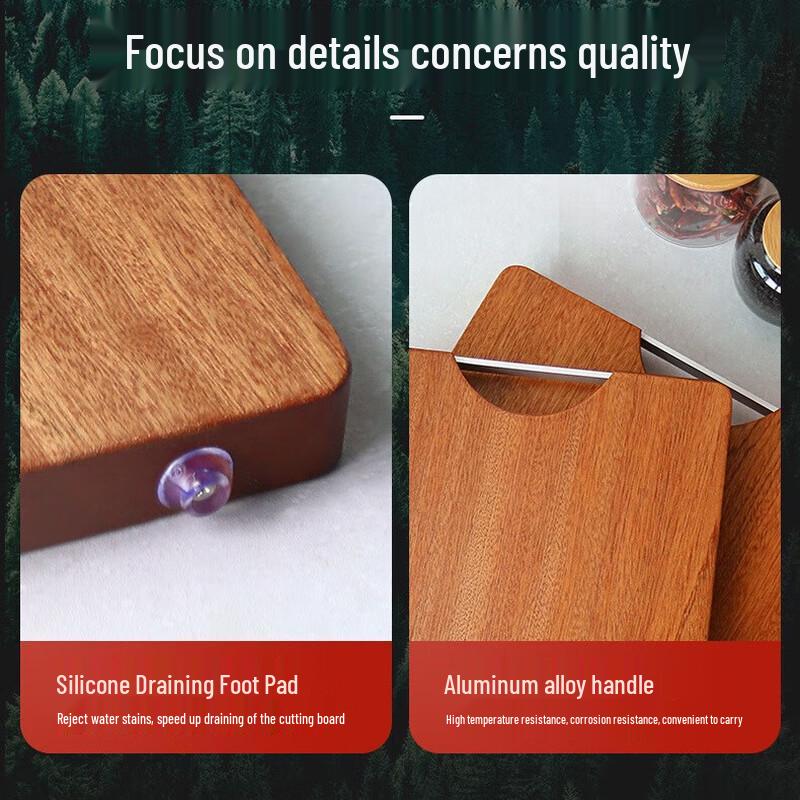 Solid Wenge Wood Kitchen Cutting Board