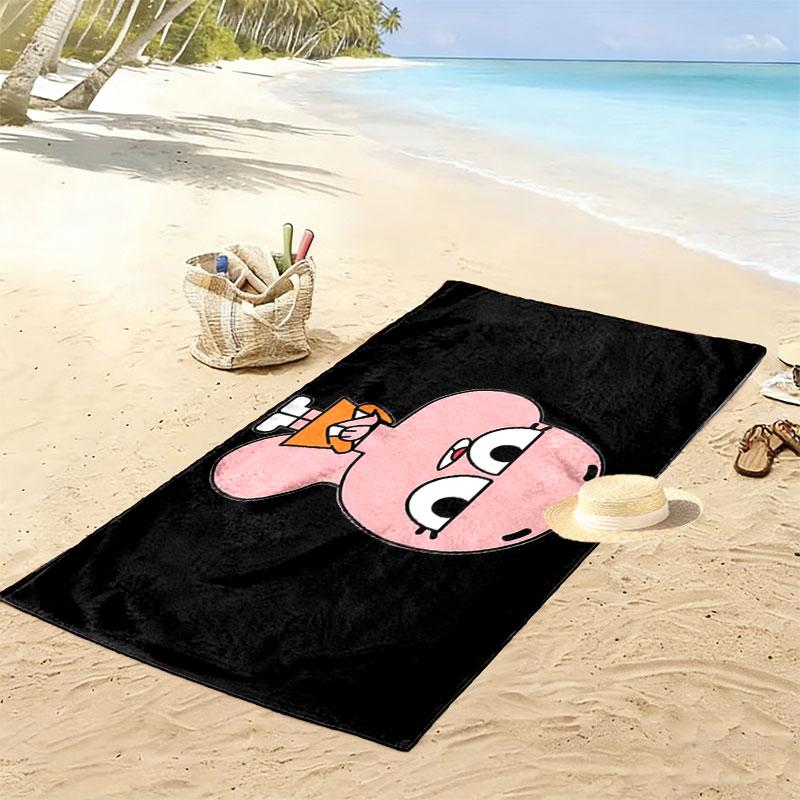 Anais Watterson Print Beach Towel, Large Soft Quick Dry Towel for Beach Camping Swimming