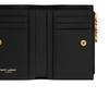 Saint Laurent Cassandre Stepp-Leder-Portemonnaie Damenportemonnaie Schwarz 862438-AAGB1-1000