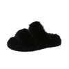 Fashion Winter Fluffy Slippers Women 2025 New House Home Fur Slippers For Women Flat Platform Cozy Fuzzy Indoor Shoes Slides