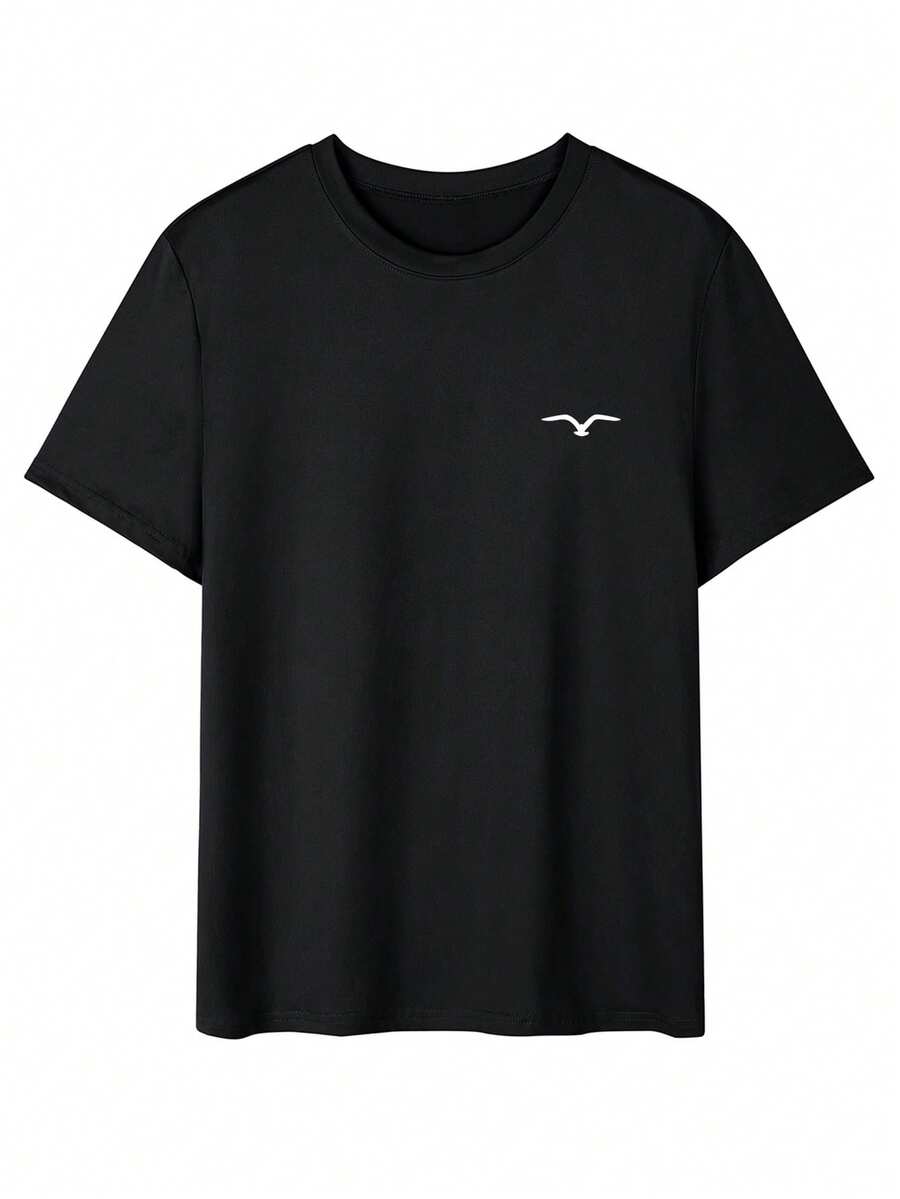 Unisex s Letter Print Short Sleeve T-Shirt S