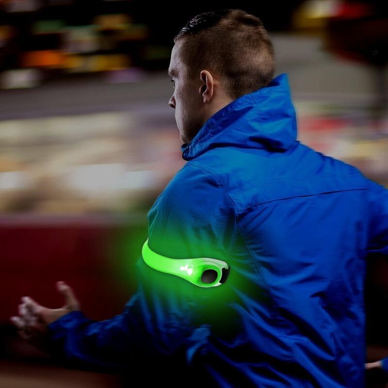 LED Light Up Armband Adjustable Wearable Running Arm Belt Glow in The Dark for Running Walking Cycling Concert Outdoor