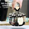 New Seasoning Bottle Set Seasoning Jar Kitchen Home Creative Rotating Seasoning Bottle Seasoning Box Glass Jar