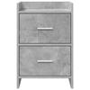 Nightstands 2 pcs Concrete Grey 40 x 30 x 60 cm Engineered Wood