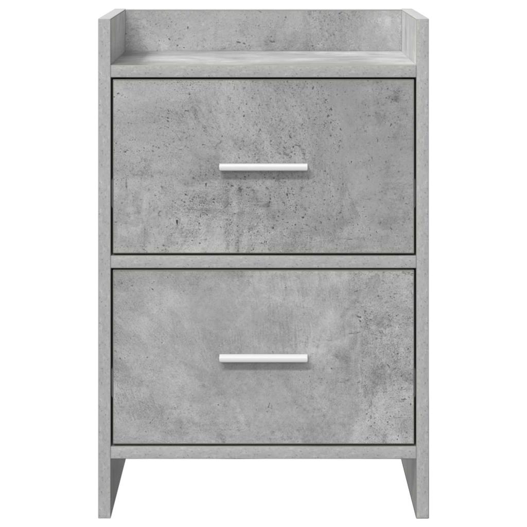 Nightstands 2 pcs Concrete Grey 40 x 30 x 60 cm Engineered Wood