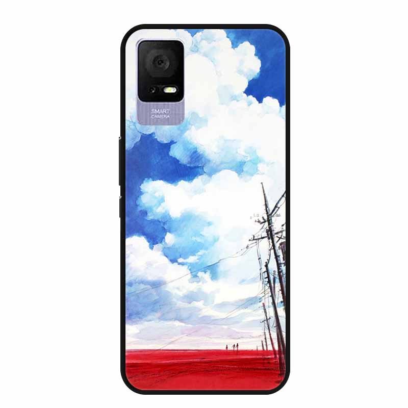 For TCL Ion V Case IonX Painted Cat Soft TPU Black Silicone Phone Cases for TCL Ion X Cover Fundas IonV Coques for TCLIonX Bags