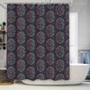 Floral Shower Curtain Waterproof Vintage Botanical Bathroom Decor Fabric Liner Set