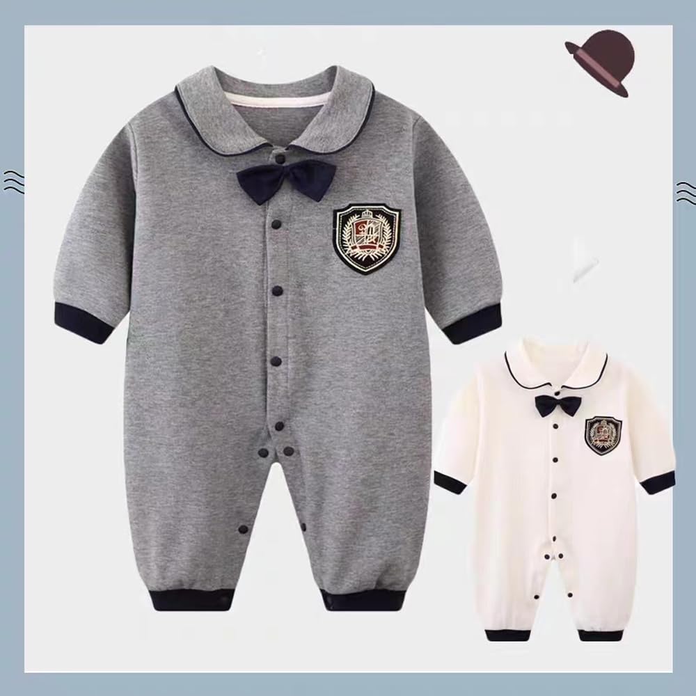 Rochie Formală cu Mânecă Lungă pentru Ceremonie Bebeluşi pentru Nuntă, Prima Masă, Vizită la Templu, Mamă și Tătic, Băieţi, Salopetă, Ţinută, Ceremonie,