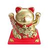 Y Solar Fortune Cat Waving Hand Ornament: Light-Powered Decor for Car, Living Room, or Office Desk