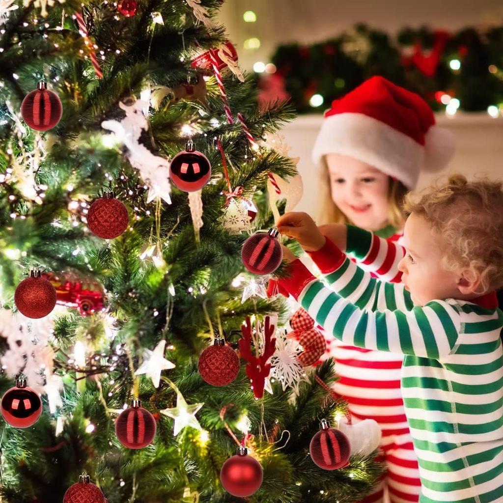 Villa Como Vánoční koule Sada stylového stromu Ideální pro Vánoce Halloween Domov Nové vánoční třpytivé ozdoby, 30, 5 cm, Ozdoby, Večírky,