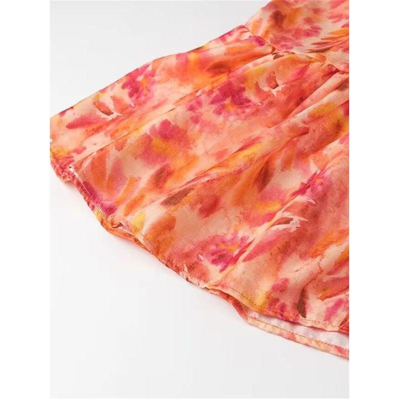 Stacked Fungus Edge Strap Backless Dress Laminated Wooden Ear Strap Dress