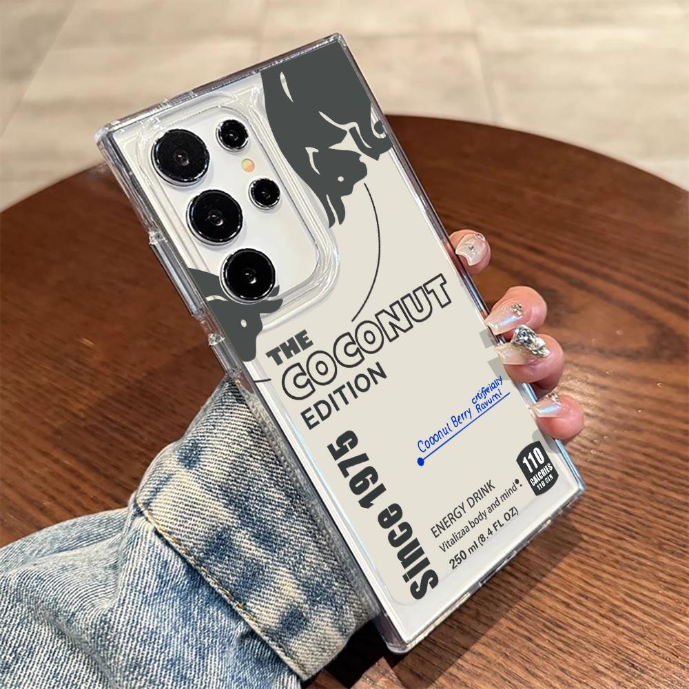 Streetwear Sticker Phone Case For Samsung Galaxy Note 20 S21 S22 S25 S24 S23 Ultra FE Plus A35 A55 A54 A53 A34 5G TPU Soft Cover