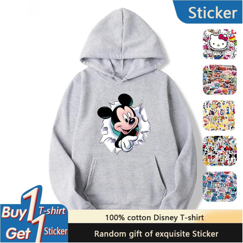 Disney Partner-Look Mickey Mouse Kapuzenpullover für Paare, Kinder-Hoodies für Frühling, Herbst und Winter