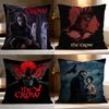 Hot R-Rraven Crowed Cushion Cover Soft Washable Pillow Case Multi-Scene for Couch Bed Travel Office Use