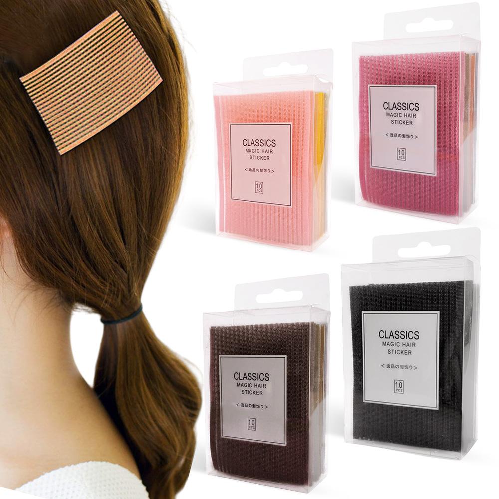 10Pcs Color Hair Patch Lazy Artifact Simple Adult Hairpin Set Little Girl Versatile Hair Accessories