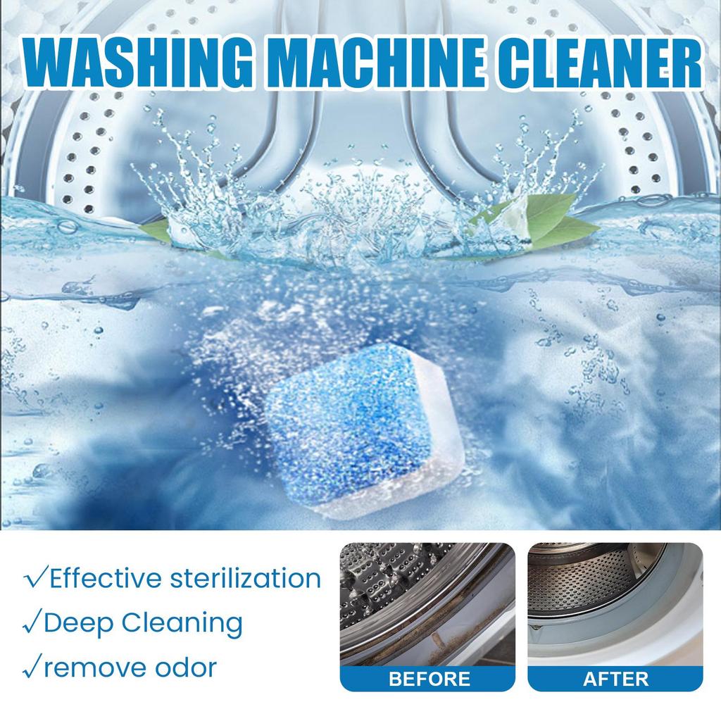 Jaysuing Washing Machine Cleaning Tablets Drum Type Boiler Household Washing Machine Tank Cleaning Cleaning Odor and Dirt