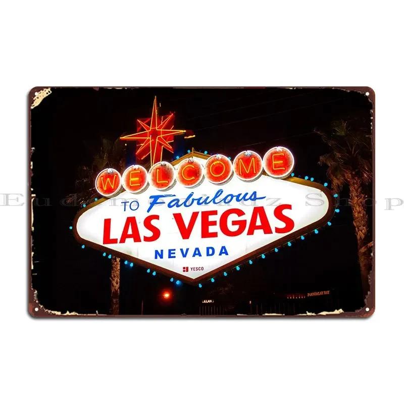 Las Vegas Metal Plaque Poster Cinema Garage Custom Pub Plates Plaques Tin Sign Poster