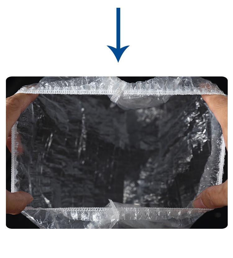 100pcs Plastic Waterproof Clear Hair Caps Shower Caps Multi-Purpose Thickening Elastic Bath Cap Home Hair Salon Portable Use