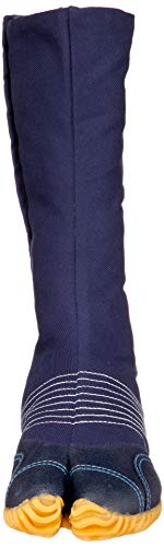 Margo Tabi Socks, Fleece-Lined, Warm Jog Socks, 12-Count Deluxe, Unisex, Navy, Size 26.0 Cm, 2E