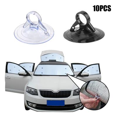 Automobilio saulės skydelis Siurbtukas Stiprus traukimo žiedas Uodegos formos siurbtukas PVC medžiaga 10 vnt. 45 mm skersmens