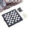 32Pcs Mini Chess Set Folding Plastic Chessboard Home Outdoor Portable Kid Toy