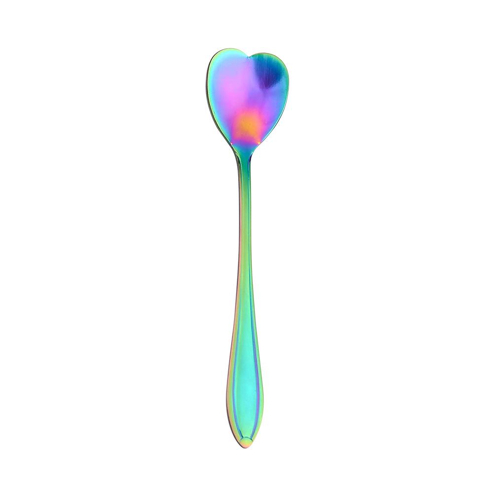 Gold Plated Christmas Flower Mixing Spoon - Japanese Stainless Steel Coffee Stirrer with Custom Logo Option.