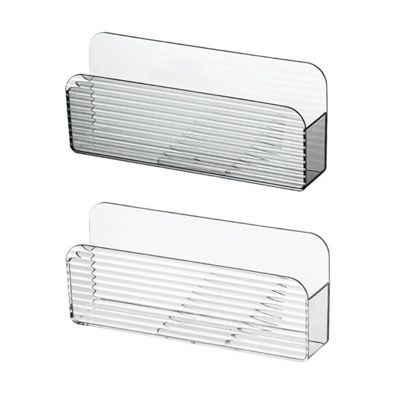 Klarer Kunststoff-Fernbedienungshalter Für Wandmontage Aufbewahrungs-Organizer Leicht Zu Reinigen Multifunktionale Box