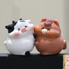 8pcs/set Desk Ornament Screen Animal Model Computer Display Center Console Doll  Monitor Screen