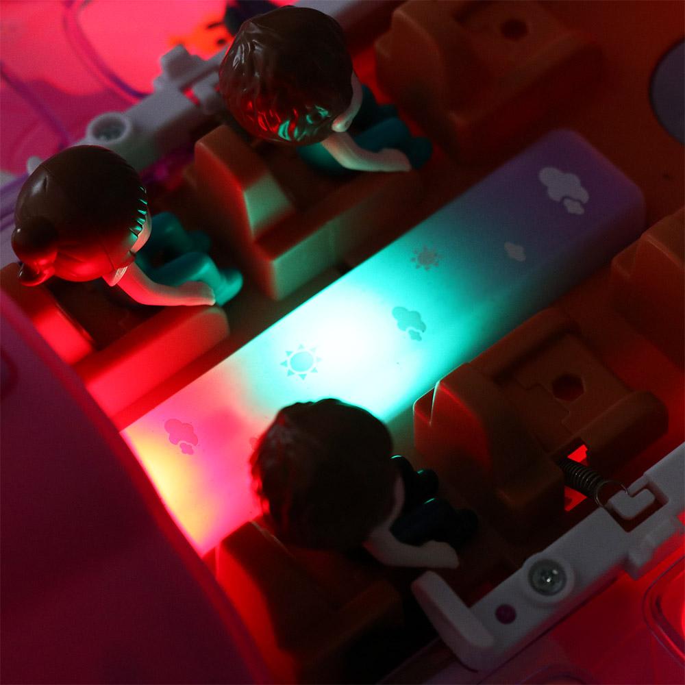 Blue/Pink LED Lights Music Airplane Toys Plastic Aircraft Toy LED Plane Model  Kids