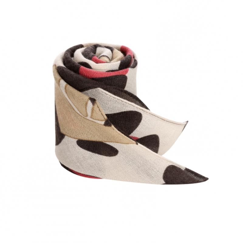 Shop Ribbon Square Mini Fashion Scarf Choco Drn Wsc 0493
