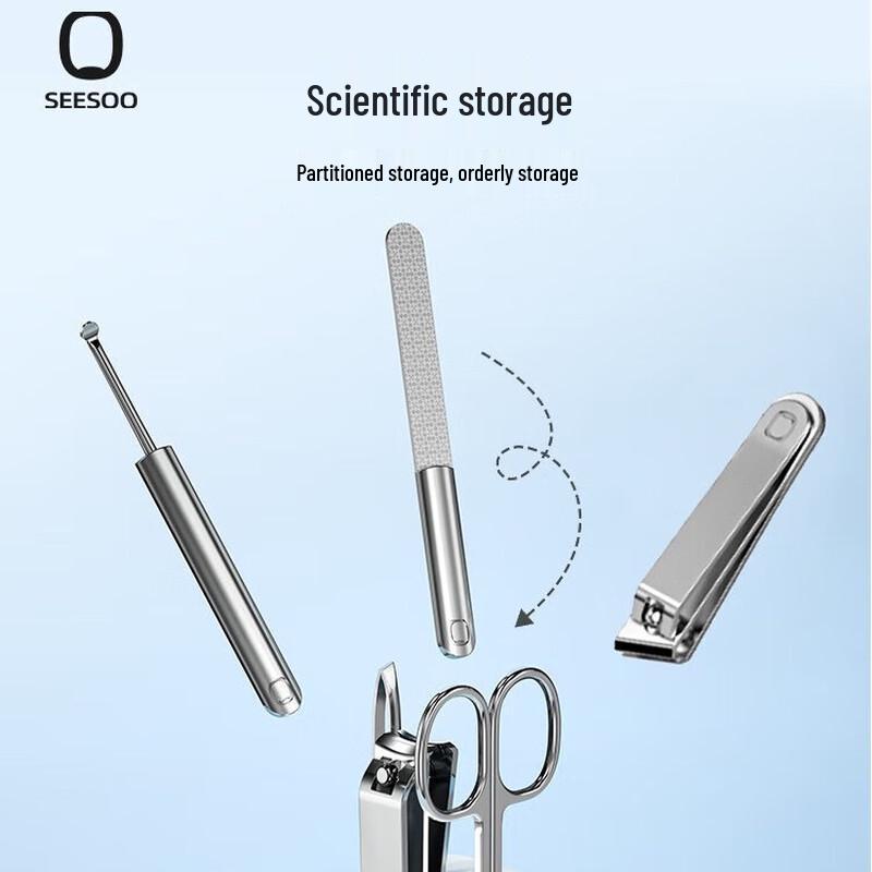 Qisu Premium 6-Piece Vertical Nail Care Set
