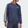 Adidas Three-Stripe Long Sleeve Sweatshirt Men Tops Ink-Blue DU0484