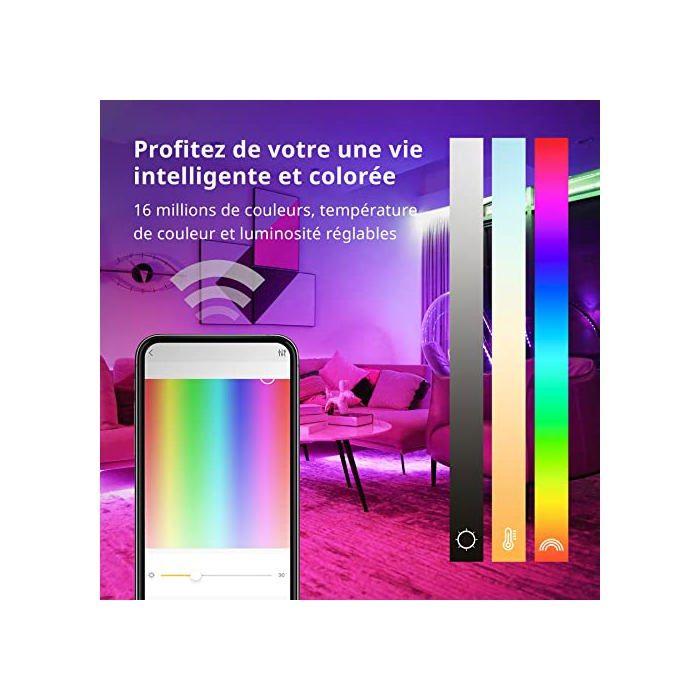 Bande lumineuse led - yeelight - 1s - 2 m - compatible alexa - rgb - ambilight gaming