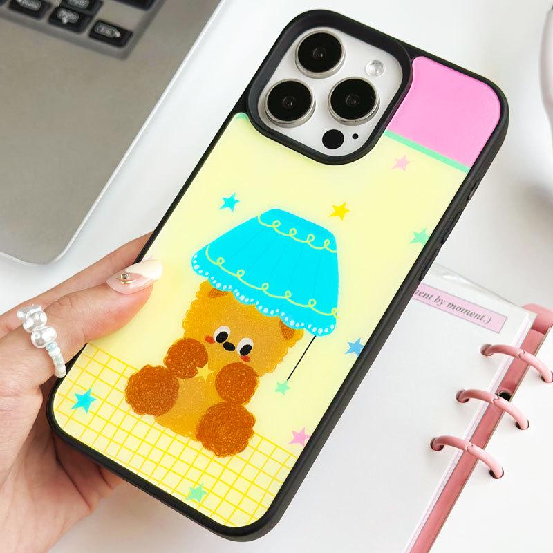 Zhitai Frosted Black Frame Case for iPhone 12, 13, 14 Pro, 15 Pro Max