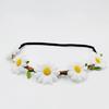 Gänseblümchen Blumenkranz Elastisches Haarband Dekorative Blume Kopfschmuck Kopfbedeckung Für Heimdekoration Oder Festivalfeiern