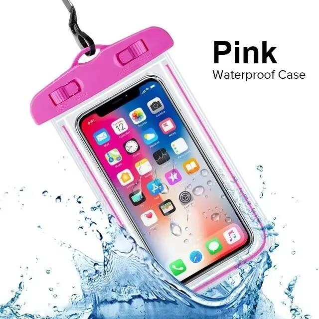 

Waterproof Phone Case Swimming Water Proof Bag Universal Underwater Phone Protector Pouch PV Cover розовый