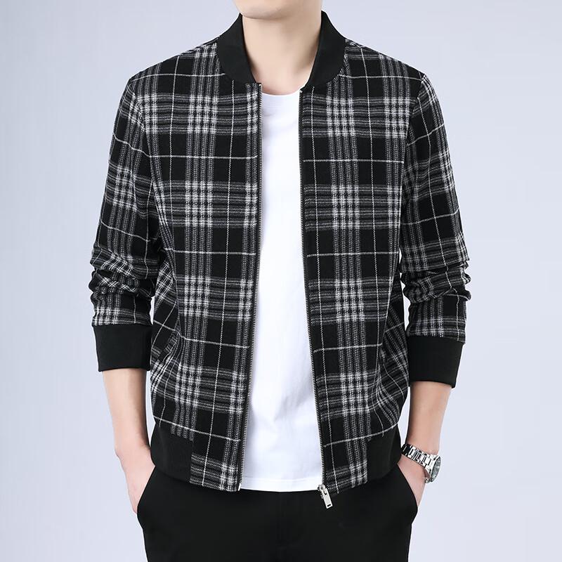 

Firstview Men s Stylish Plaid Business Casual Jacket 2XL