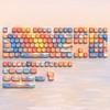 Xiaomi 132 Keys Green 5 Sides Dye Sublimation PBT Keycaps Cute MOA Profile Keycaps for Cherry Gateron MX Switches Mechanical Keyboards