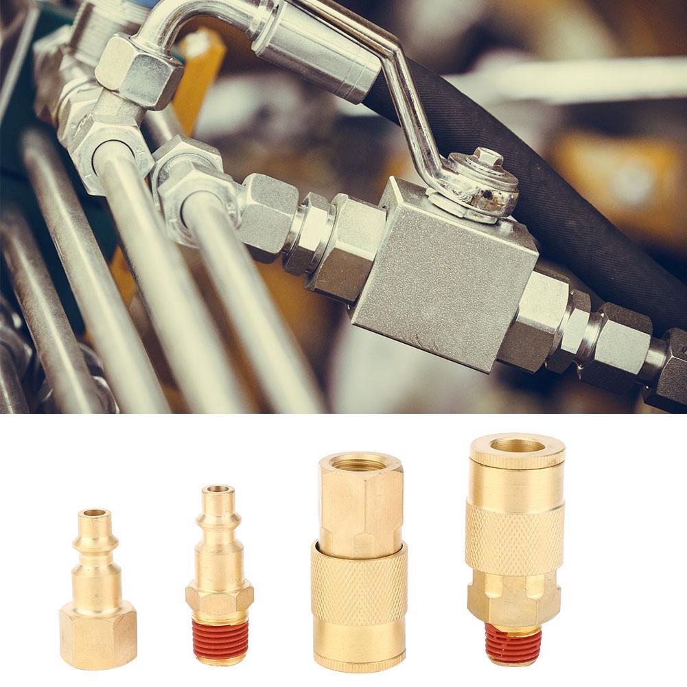 12pcs 1 4 Inch NPT Air Hose Connector Quick Release Male Female Coupler Pneumatic Fitting