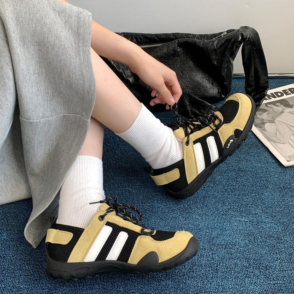 Leather German training shoes women's 2025 new summer mesh breathable non-slip jogging Forrest Gump shoes sports and leisure shoes