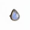 Rainbow Moonstone Pear Shaped Ring, 925 Solid Sterling Silver, Womens Statement Ring, Everyday Wear Jewelry