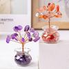 24TE Crystal Stone Energy Tree for Inviting Abundants and Home Decoration Elegant