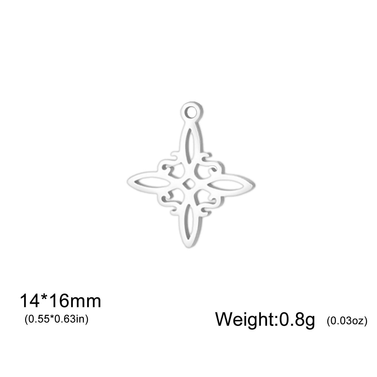 Witch s Knot Bracelet for Women Four-cornered Knot Bracelet Quaternary Celtic Knot Bracelet Stainless Steel Irish Jewelry Gift