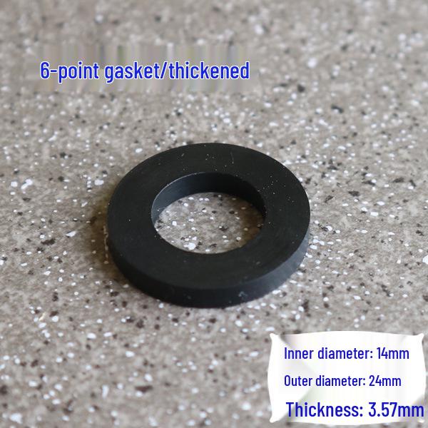 Rubber Gasket Washer for Shower Hose, Seal Ring, Outer Diameter 24mm/19mm, Faucet Flat Washer