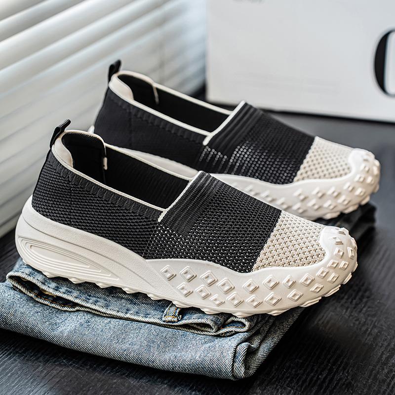 New Women's Shoes Comfortable Lightweight Hollow Breathable Soft Non-slip Flat Mesh Casual Shoes Outdoor Casual Sports Shoes
